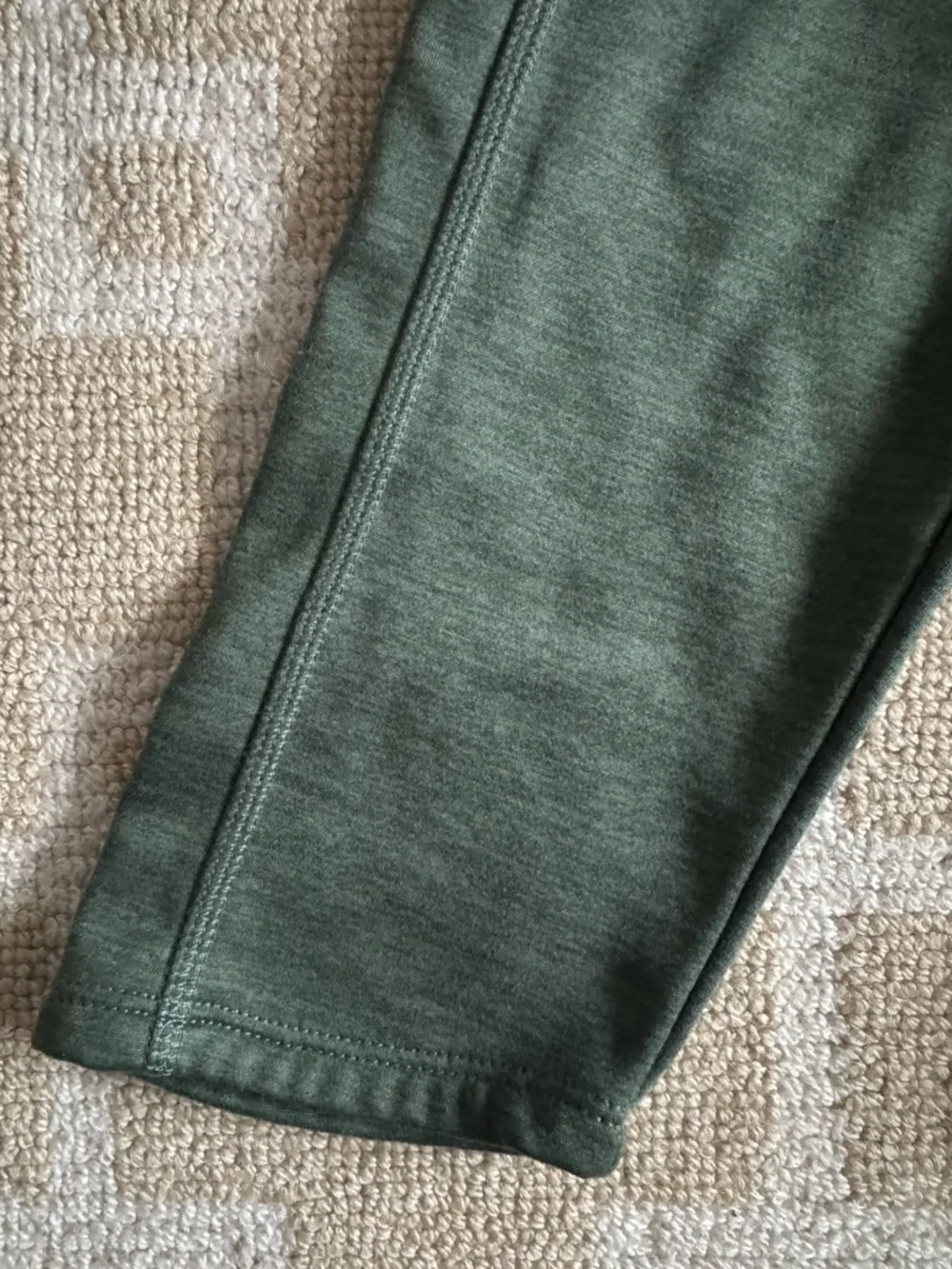 The North Face Tech Fleece Full Zip Jacket Outdoor Olive Green Mens Large
